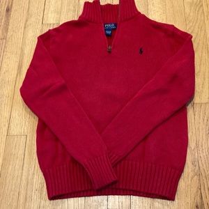 Boy’s POLO 1/4 zip sweater, size large (14-16).